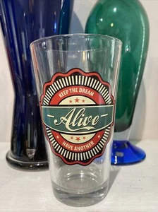 Barstool Philosopher 20 oz. Pint Beer Glass "Keep the Dream Alive" - New - Picture 1 of 2