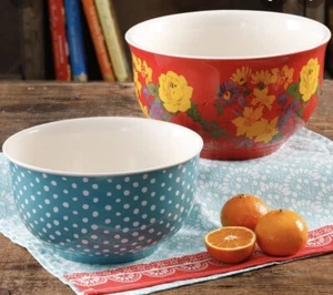 NEW The Pioneer Woman QVC Garden Meadows Geo Nesting Bowl Set - Picture 1 of 1