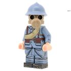 Erster Weltkrieg französischer Soldat mit Gasmaske Minifigur - United Bricks