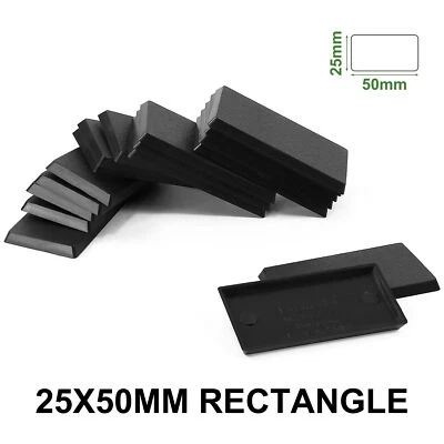 Evemodel 25mmX50mm Rectangle Bases Plastic Black for Wargames Wargames MB2550 - Image 1 of 4