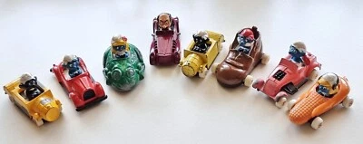 👍 Schtroumpf PUFFI by ESCI - 8 VOITURES en métal (dont 1 double) - 1983 Peyo - Photo 1/4