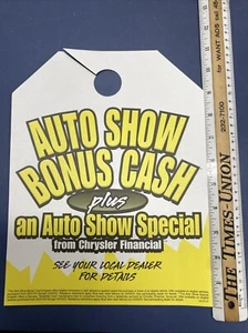 Rare 2003 auto show bonus Cash Chrysler dealership Car Mirror Hanger - Picture 1 of 2