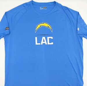 Los Angeles LA Chargers NFL Under Armour Combine Authentic Heatgear T-Shirt XXL 