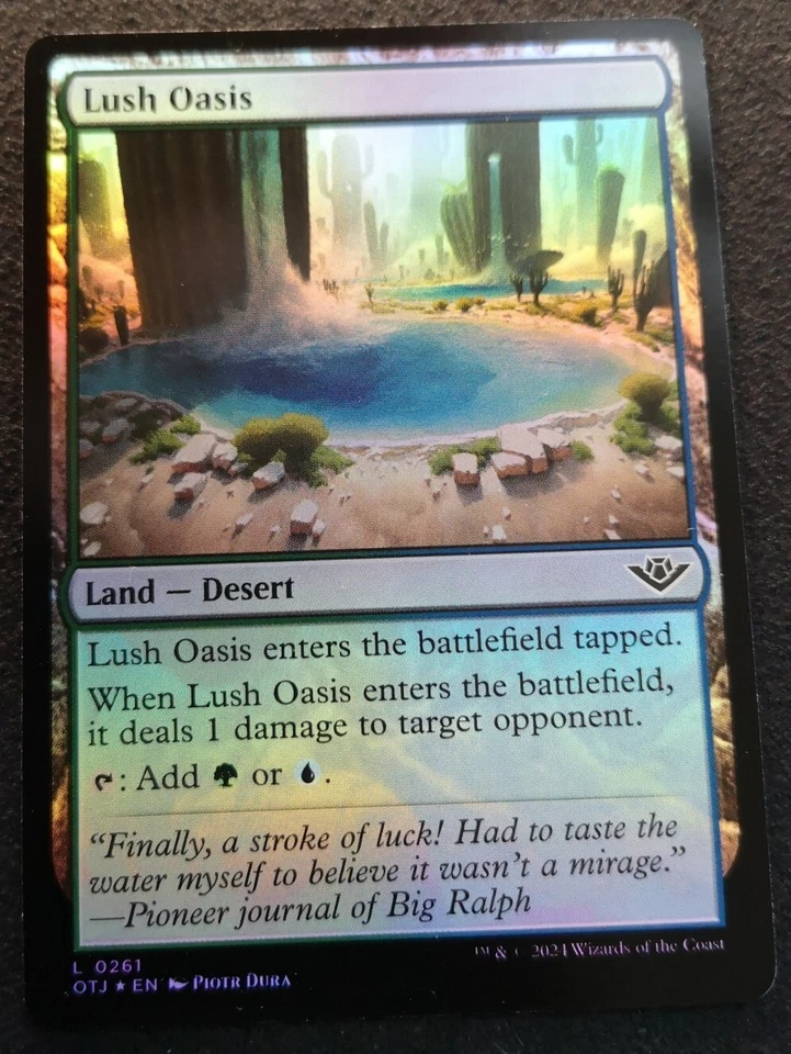 Lush Oasis - Foil - OTJ - MTG - NM  Unplayed - EN - 0261 - Image 1 of 1