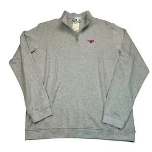 NEW SMU MUSTANGS | Peter Millar - Embroidered 1/4 Zip Golf Pullover Men's XL - Picture 1 of 19