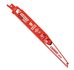 Diablo Demo Demon 9in L x 1in W Carbide Tipped Reciprocating Saw Blade 6/9 TPI - Picture 1 of 2