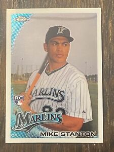 Mike Giancarlo Stanton 2010 Topps Chrome Rookie Card #190 RC NY Yankees