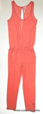 C&C California Womens MEDIUM Jumpsuit Elasticized Waist Casual Romper - Image 1 of 4