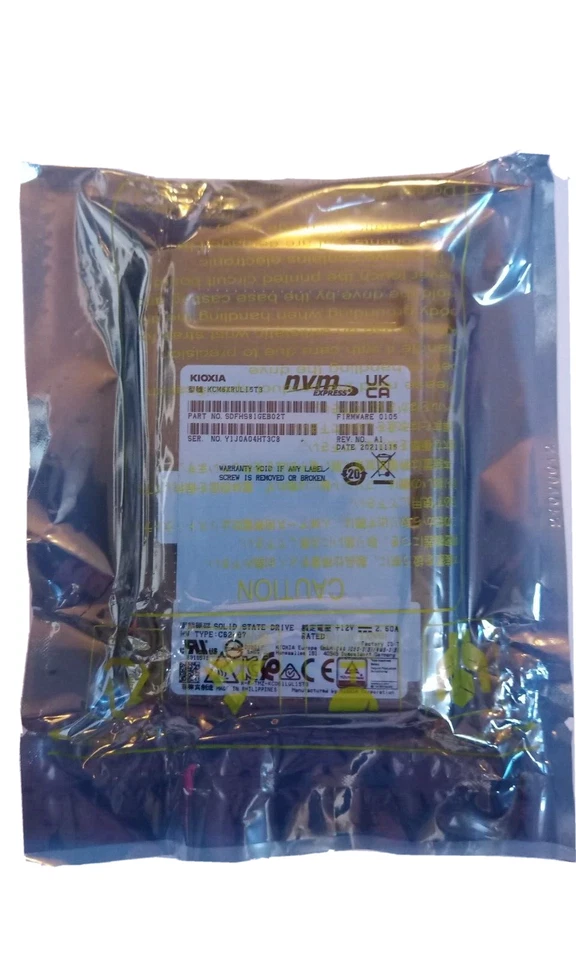 Kioxia KCM6XRUL15T3 15.3TB NVMe PCIe 4.0 2.5" Solid State Drive SSD NEW IN STOCK
