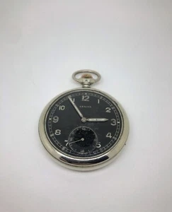 Zenith DH military Pocket Watch WWII German army Wehrmacht. SERVICED + strap - Picture 1 of 12