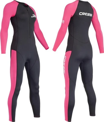 CRESSI Wahoo Lady Monopiece Wetsuit Black/Pink 2mm XXL/6 - Image 1 of 4