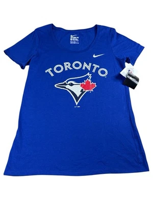 NEW NIKE Toronto Blue Jays Baseball T Shirt Women Medium Genuine Merchandise - Image 1 of 4