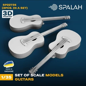 1:35 Guitars (3 pcs.) Scale Model Kit for Diorama Spalah SP22735 - Picture 1 of 1