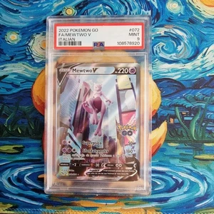 Mewtwo V PSA 9 Pokemon Go 072/078 2022 Italiano Pokémon Card - Picture 1 of 4