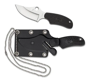 Spyderco Knives Ark Fixed Blade Knife Black FRN H1 FB35PBK - Imagen 1 de 3