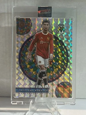 2021-22 Panini Mosaic EPL Cristiano Ronaldo Stained Glass Man Utd CR7 Case Hit - Image 1 of 2