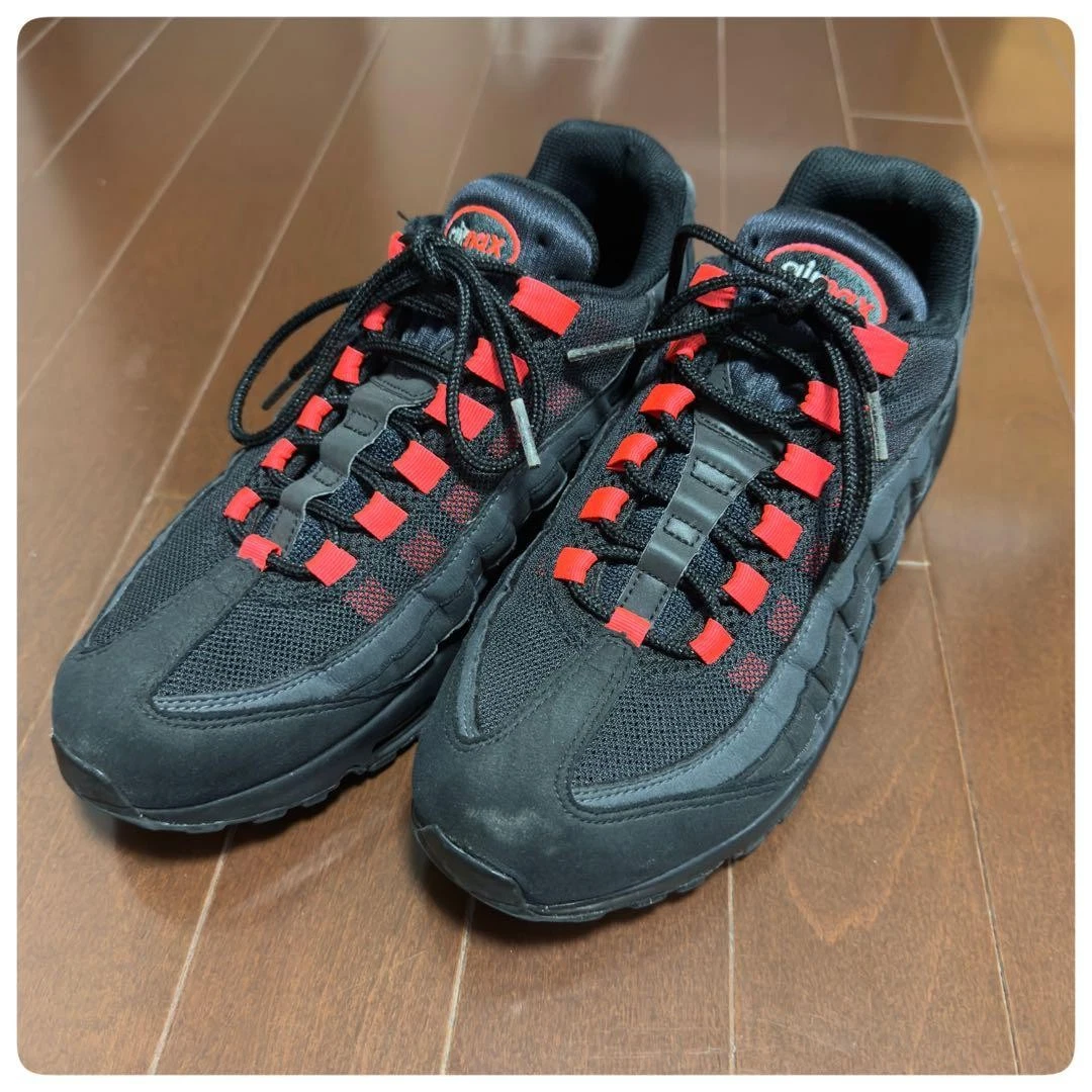 Nike Air Max 95 Black Laser Crimson for Sale | Authenticity