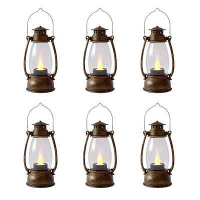 Mini linternas (12 piezas-5,1 pulgadas) para decoración navideña occidental vintage, ligeras... Foto 1 de 4