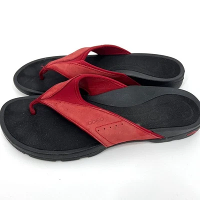Abeo Balboa Red Sandal Flip Flop Size 11N - Image 1 of 4