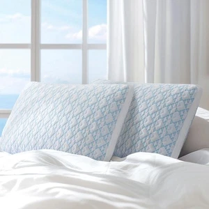 Shredded Memory Foam Cooling Soft Bamboo Viscose Pillows King Set of 2, Adjus... - Picture 1 of 7
