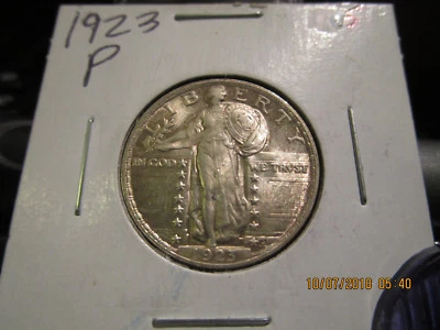 1923-P Standing Liberty Quarter  Mint State +++++ - Image 1 of 4