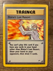 Pokémon TCG Blaine's Last Resort Gym Heroes 105/132 Regular Unlimited UncommonLP - Picture 1 of 2