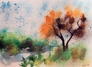 Bole, Andrej : ORIGINAL Grafik auf Papier Aquarellzeichnung 2010 - Picture 1 of 1