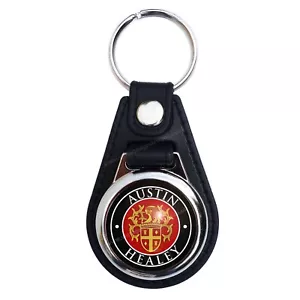 AUSTIN HEALEY FAUX KEY RING / KEY FOB.VINTAGE AUSTIN HEALEY MOTORCYCLES KEY RING - Picture 1 of 1