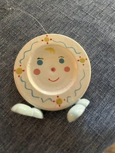 Vintage Crib Mobile Replacement Part “Hey Diddle Diddle” Made Into Christmas Orn - Picture 1 of 5