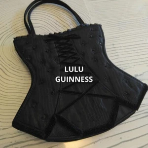 RARE Lulu Guinness Bag bustier style bead embroidery Unused From Japan - Picture 1 of 5