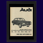 Anni ' 70  * Pubblicità Originale "Audi, NSU - 1000 GL” Cornice