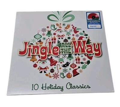 Jingle All The Way 10 Holiday Classics - Red & Green Split Colored Vinyl LP - Image 1 of 2