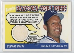 2004 Topps Bazooka One-Liners Relics George Brett #BOL-GB HOF