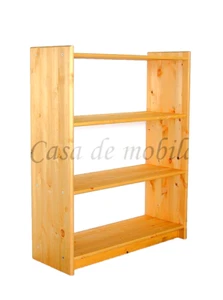 Holz Regal AXEL 80x100x30cm Kiefer massiv natur lackiert Standregal Bücherregal - Bild 1 von 3