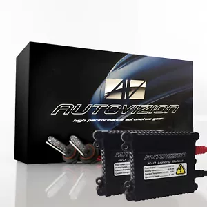 Autovizion Xenon Headlight HID Kit 32000LM 35W Slim H1 H3 H4 H11 9005 9006 9007 - Picture 1 of 12