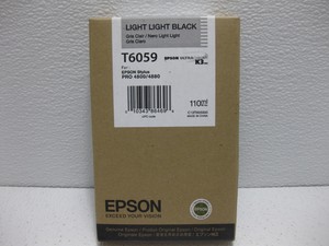 Epson 4800 4880 Light Light Black Ink 110ML Genuine T6059 Date: 2009