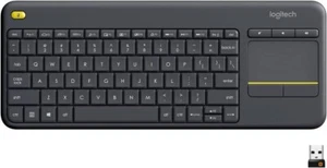 Logitech K400 Plus Wireless Touch Keyboard with Touchpad for PC connected TVs - Photo 1/8