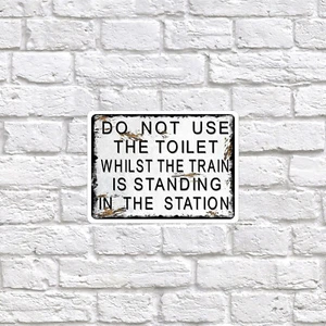 Do Not Use The Toilet, Retro tin metal sign Art Decor Gift - Picture 1 of 1