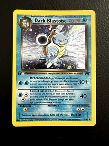 1st Edition Pokemon β’ Dark Blastoise 3/82 Holo β’ Team Rocket β’ LP ITA+SWIRL π - Foto 1 di 4
