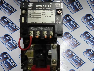 Катушка стартера Square D 8536SAG11 размер 00 600 В 2P 1 лс 120/240 В - S328-ГАРАНТИЯ - Изображение 1 из 2