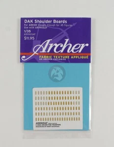 Archer 1/35 German DAK Afrika Korps Shoulder Boards for Armor Personnel AR99054F - Picture 1 of 1