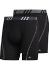 adidas Men's Sport Performance Mesh Boxer Briefs 5" Underwear 2 Pack Size Small 
