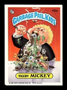 1986 Garbage Pail Kids Series 4 - #162a Yicchy Mickey - Picture 1 of 2