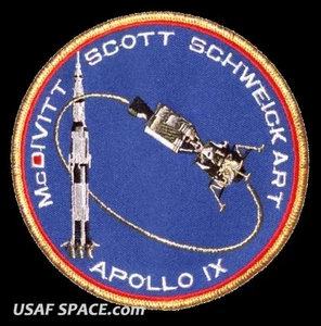 Misión Conmemorativa Apolo 9 5" Tim Gagnon ORIGINAL AB Emblema NASA PARCHE ESPACIAL - Imagen 1 de 1