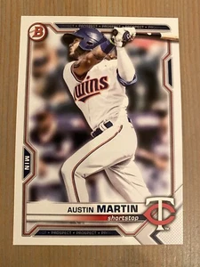 Austin Martin 2021 Bowman Draft Paper #BD-19 Minnesota Twins Rc - Picture 1 of 3