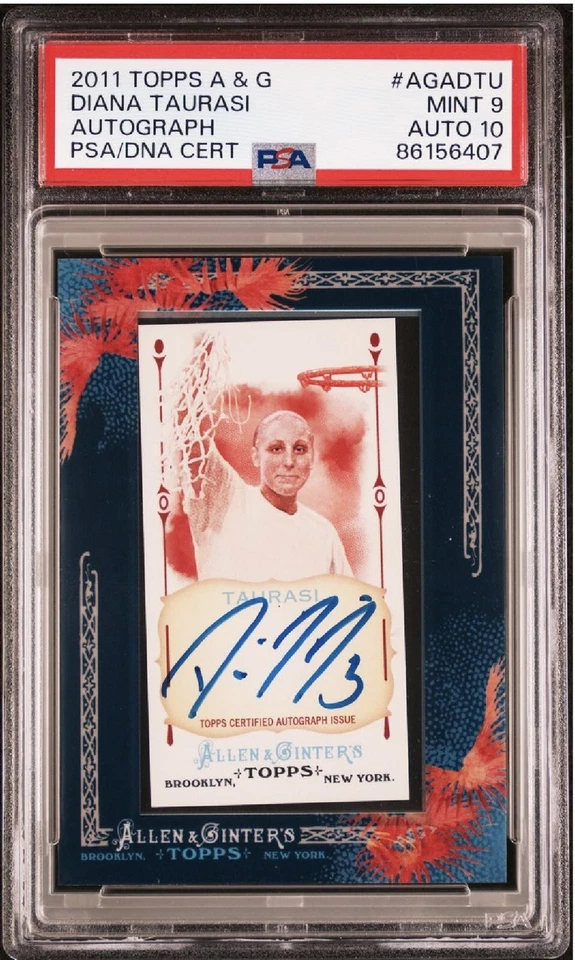 2011 Topps Allen & Ginter Diana Taurasi #DTU Mini Framed Auto PSA 9/ 10 Auto - Image 1 of 1