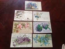 Cartolina Fiori Lotto di 7 cartoline VG e NVG italia e Inghilterra VG