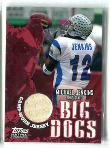 2004 Topps Draft Picks & Prospects DPP Michael Jenkins GU SENIOR BOWL JERSEY OSU - Picture 1 of 1