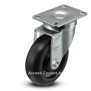 AS40P1POD 4" Swivel Caster with Polyolefin Wheel - Picture 1 of 2