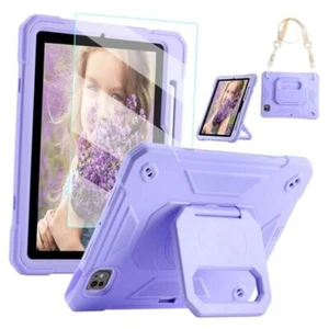  for iPad Pro 11 Case (M4) 2024,with Tempered Glass Screen Light Purple - Picture 1 of 7